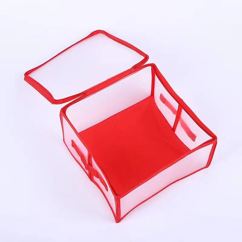 Red Non-Woven Christmas Storage Box 64x64x10cm — feature 13