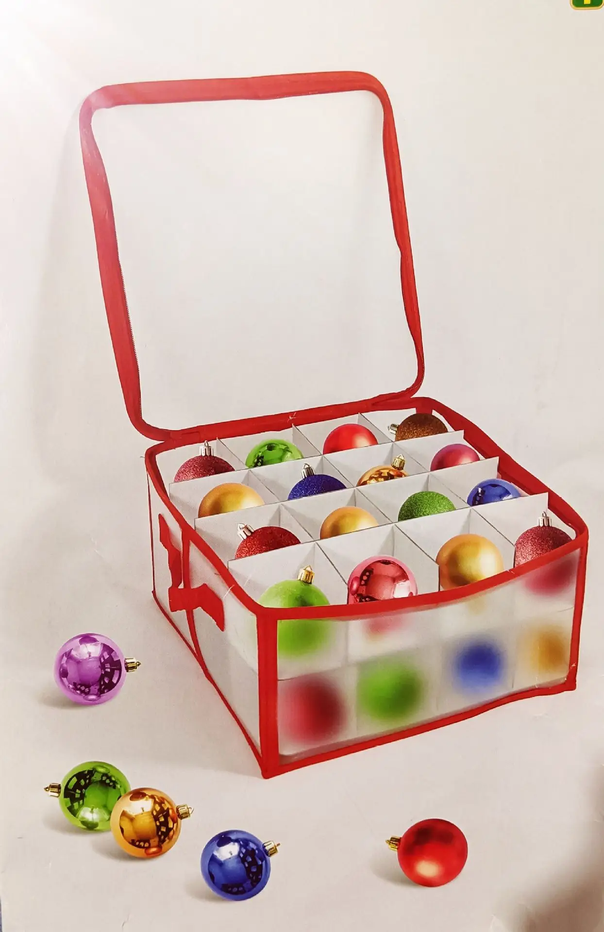 Red Non-Woven Christmas Storage Box 64x64x10cm — feature 14