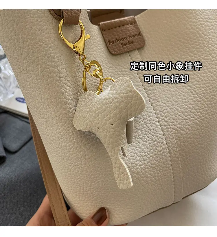 Small Brown Leather Shoulder Bag with Tumbler Holder — feature 4