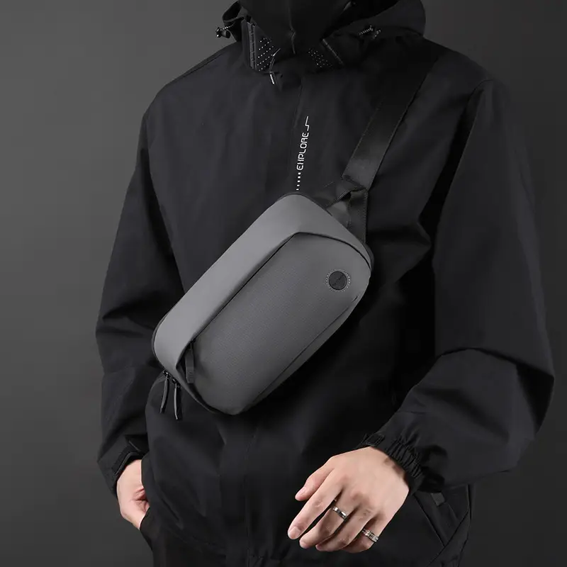 Men's Green Phone Waist Bag Large Capacity - Image 6
