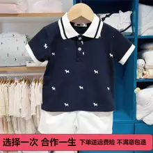 Korean Style Boys Cotton Shorts Set Yellow — feature 12