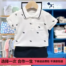Korean Style Boys Cotton Shorts Set Yellow — feature 13
