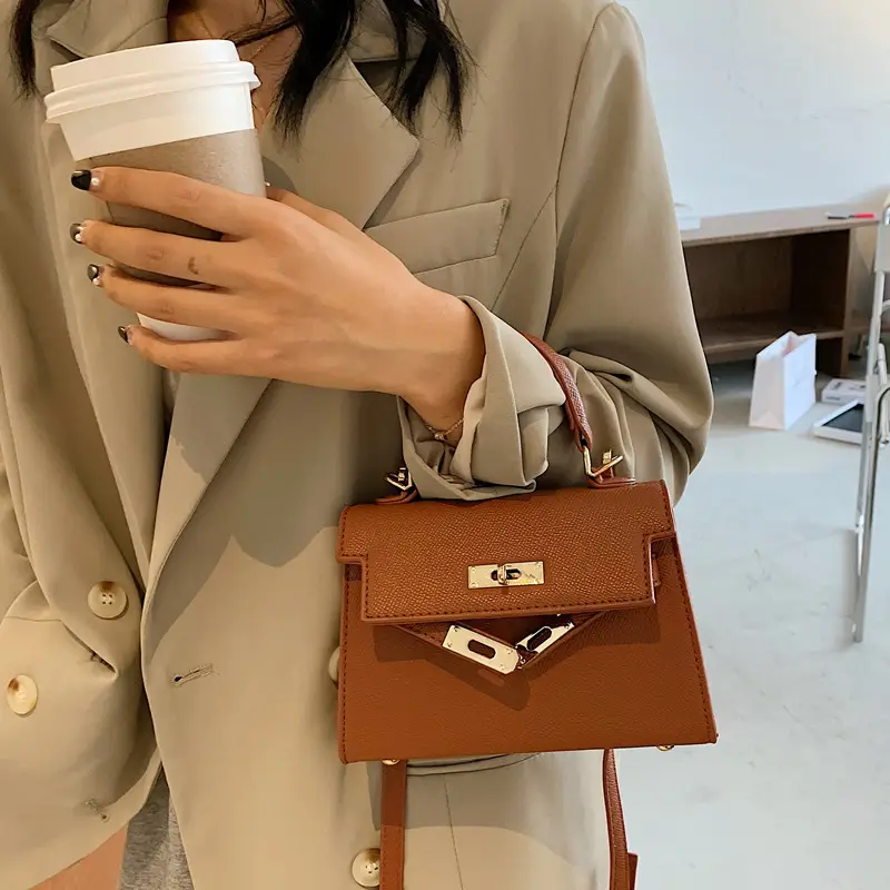 Black Leather Shoulder Crossbody Bag for Women 2024 - Image 5