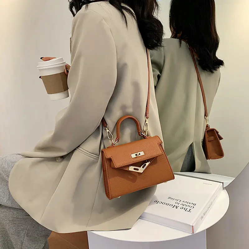 Black Leather Shoulder Crossbody Bag for Women 2024 - Image 6
