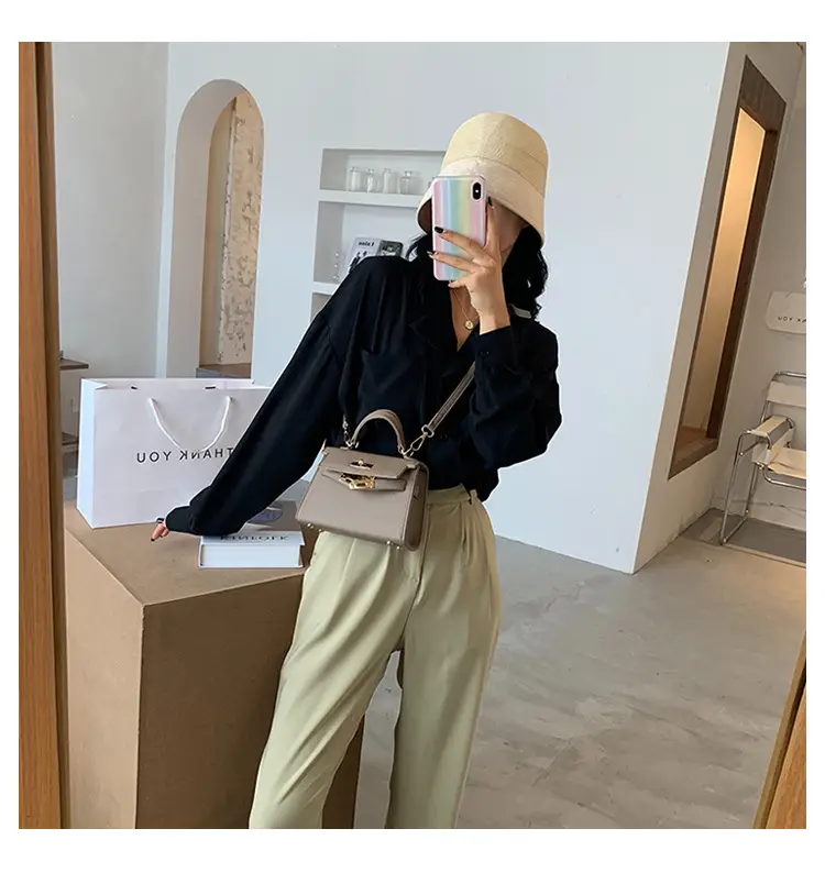 Black Leather Shoulder Crossbody Bag for Women 2024 — feature 18