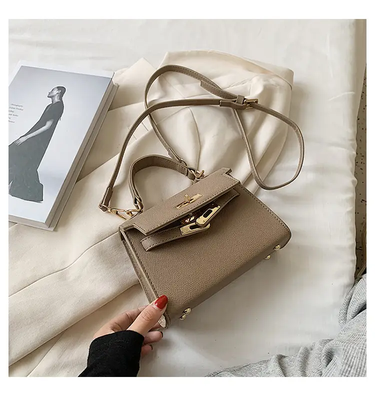 Black Leather Shoulder Crossbody Bag for Women 2024 - Image 2