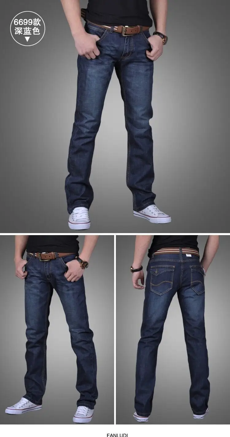 Men's New Stretch Jeans All-Match Straight Work Pants — feature 19