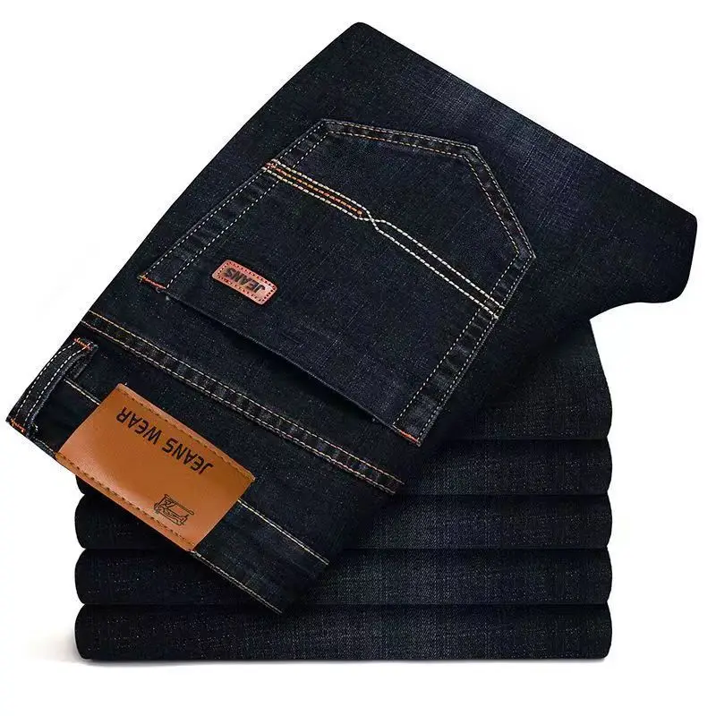 Men's New Stretch Jeans All-Match Straight Work Pants — feature 6