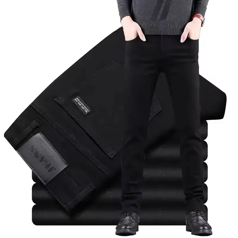 Men's New Stretch Jeans All-Match Straight Work Pants - Image 14