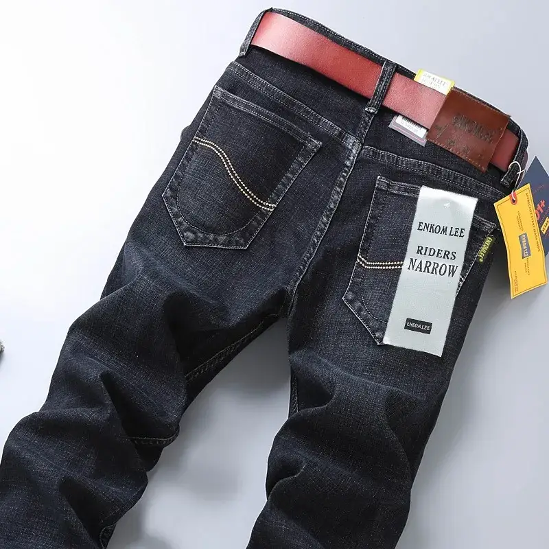 Men's New Stretch Jeans All-Match Straight Work Pants - Image 19