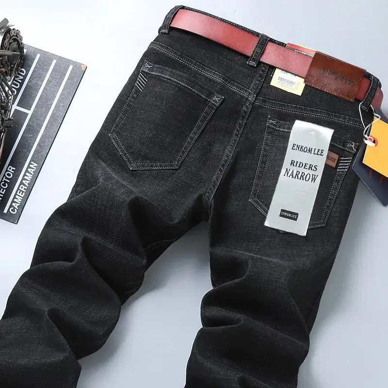 Men's New Stretch Jeans All-Match Straight Work Pants - Image 22