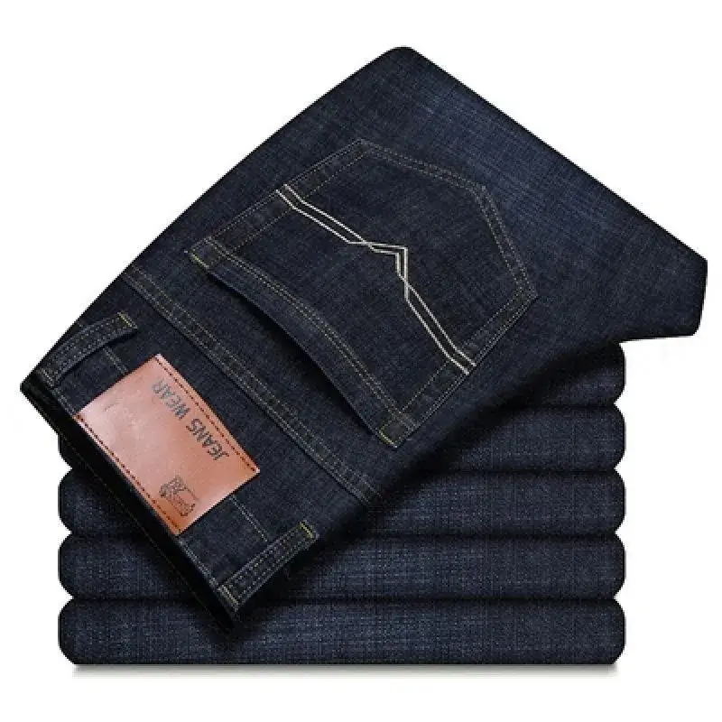 Men's New Stretch Jeans All-Match Straight Work Pants - Image 4