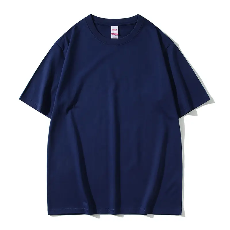 220g ABNT Long Staple Cotton T-Shirt Round Neck Loose Fit - Image 19