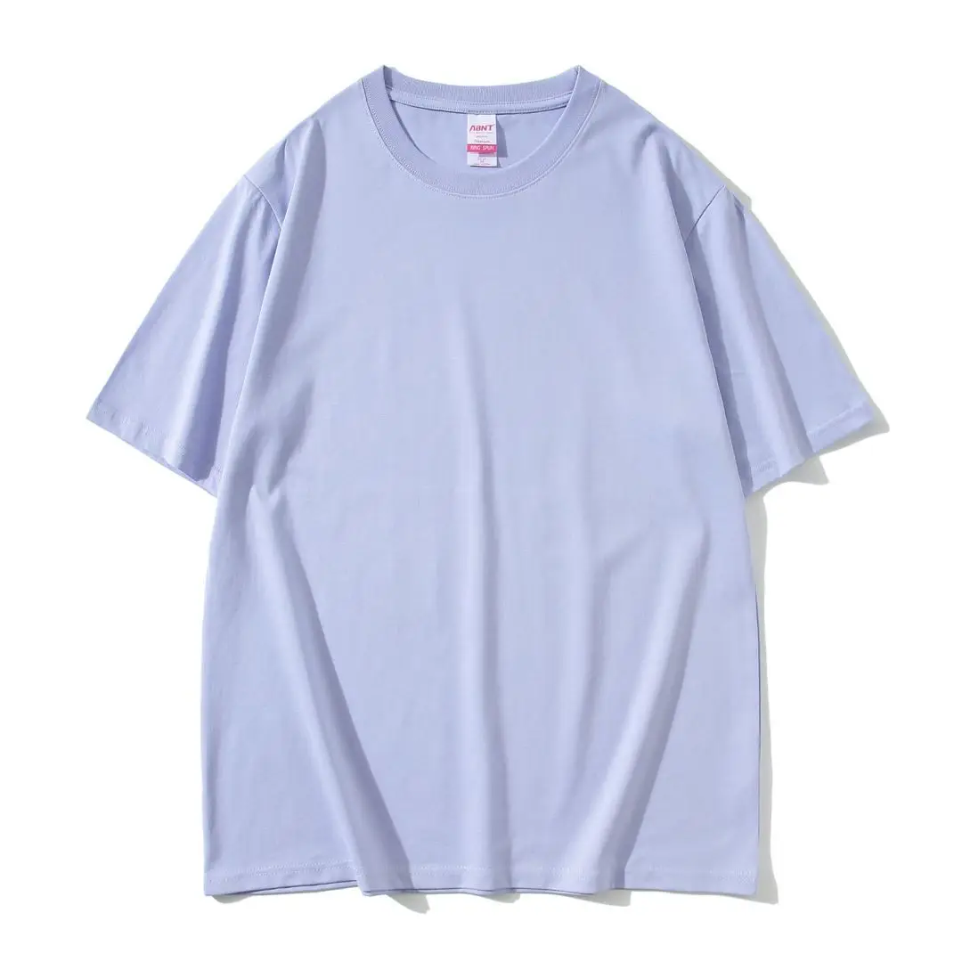 220g ABNT Long Staple Cotton T-Shirt Round Neck Loose Fit - Image 11