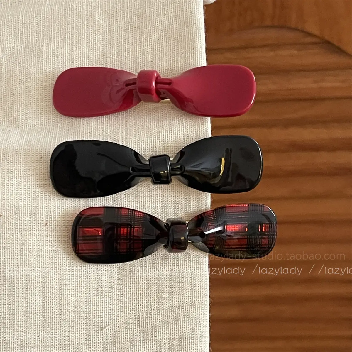 Acetate Hairpins with Bow Clips for Girls