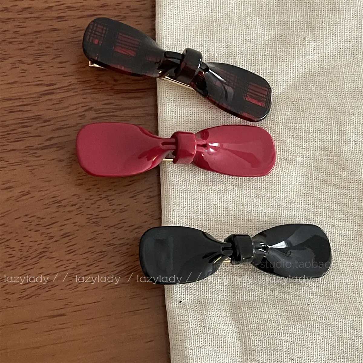 Acetate Hairpins with Bow Clips for Girls — feature 1