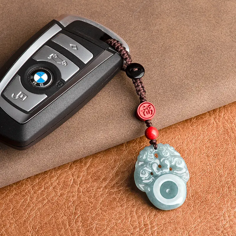 Jade Peace Pendant with Red Bracelet - Image 4