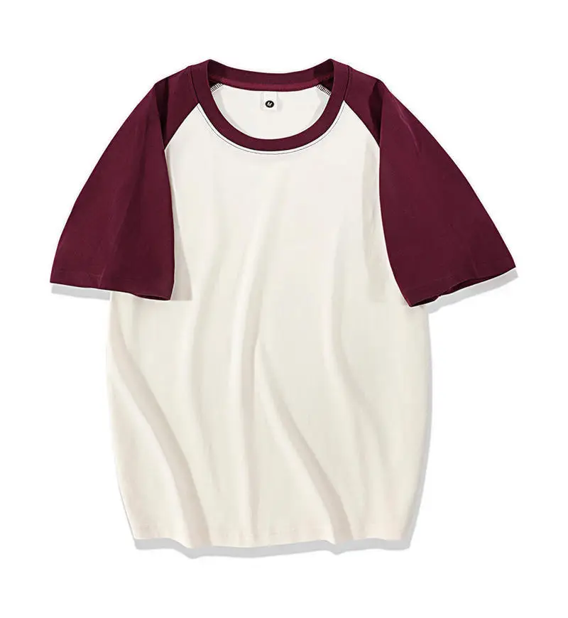 Women's Grey Black Contrast T-Shirt 230g Cotton - Image 2