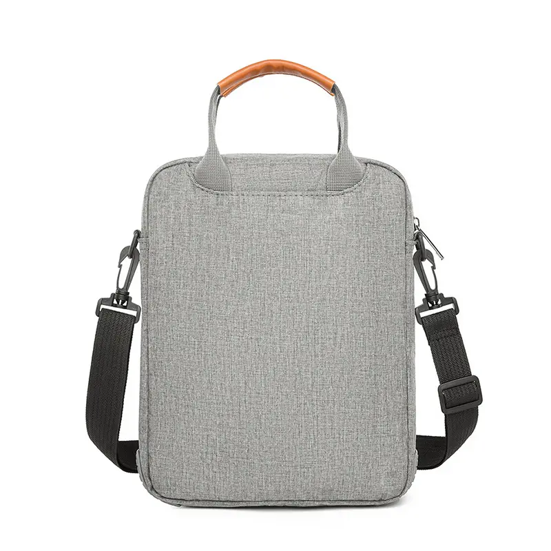 Men's Grey Business Shoulder Crossbody Bag 13"