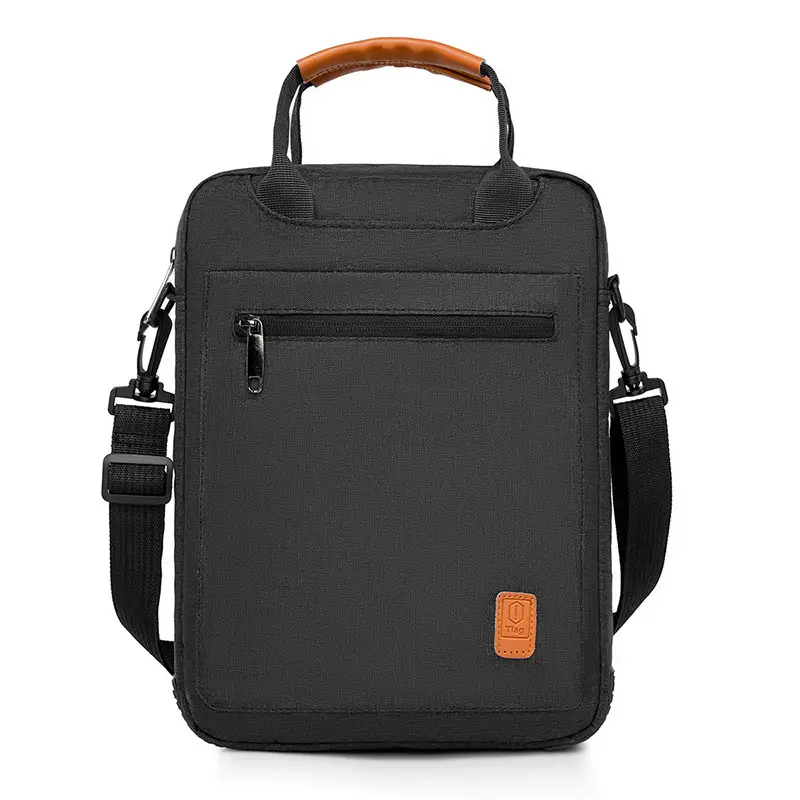 Men's Grey Business Shoulder Crossbody Bag 13"