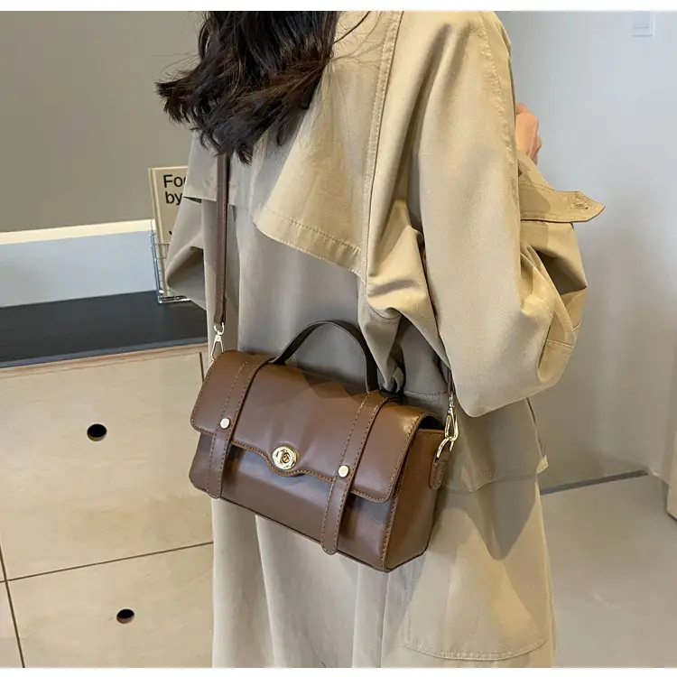 Women's Black Square Shoulder Bag 2026 New Trendy — feature 22