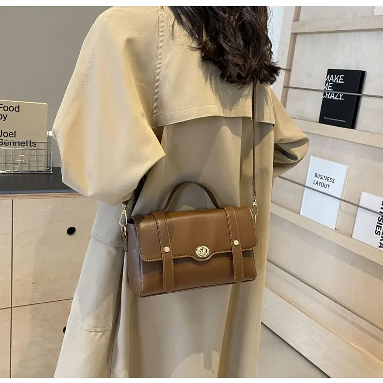 Women's Black Square Shoulder Bag 2026 New Trendy — feature 24