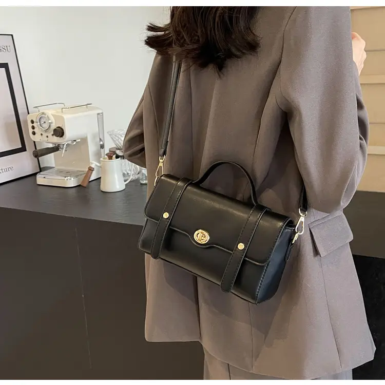 Women's Black Square Shoulder Bag 2026 New Trendy — feature 28