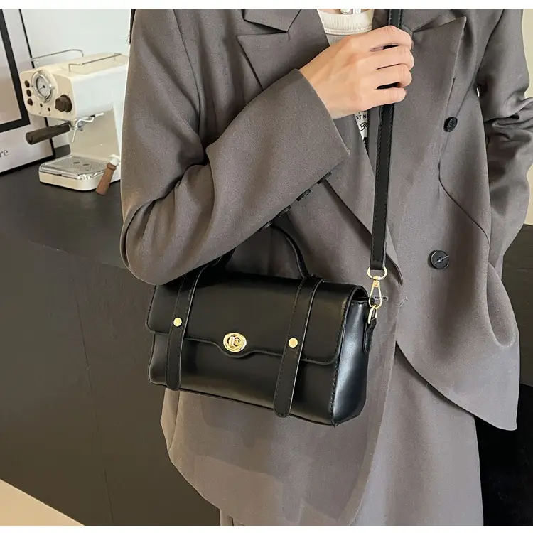 Women's Black Square Shoulder Bag 2026 New Trendy — feature 29