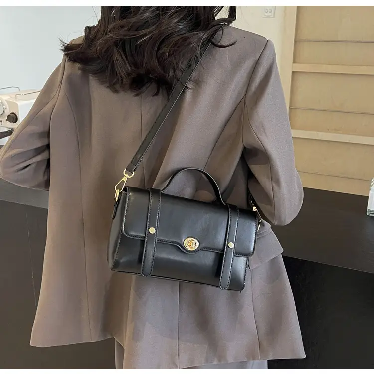Women's Black Square Shoulder Bag 2026 New Trendy — feature 30