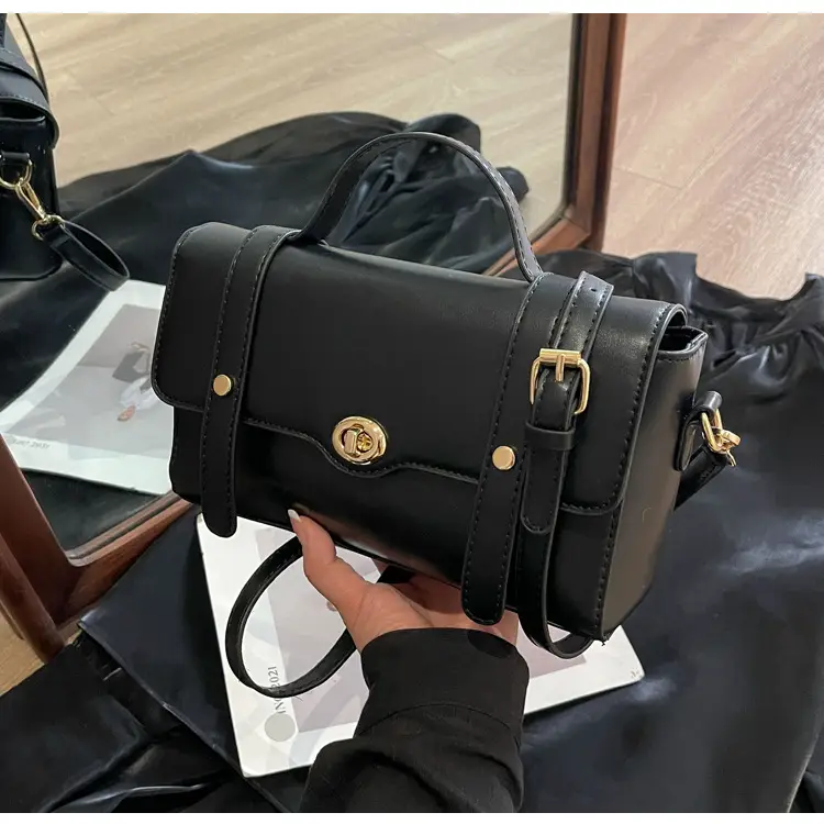 Women's Black Square Shoulder Bag 2026 New Trendy — feature 31