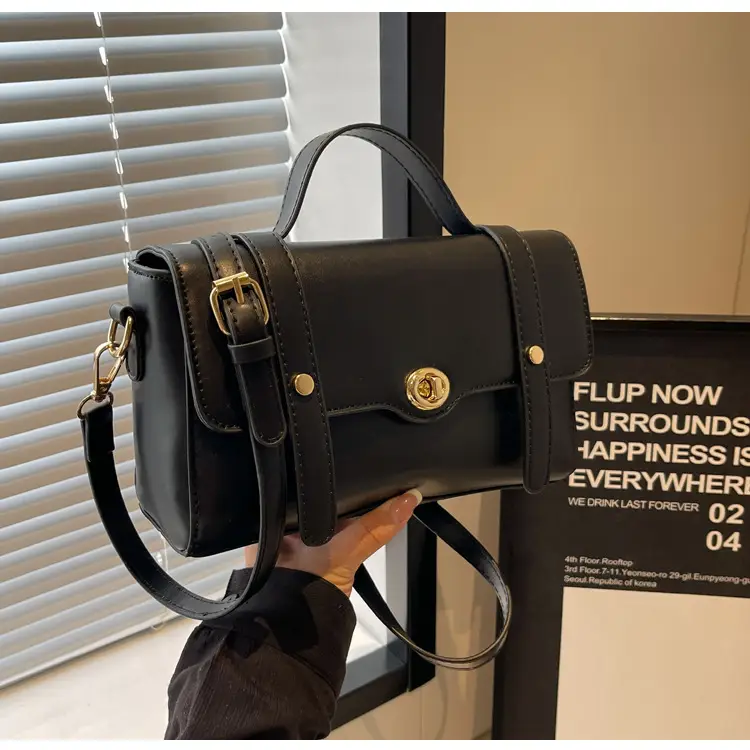 Women's Black Square Shoulder Bag 2026 New Trendy — feature 32
