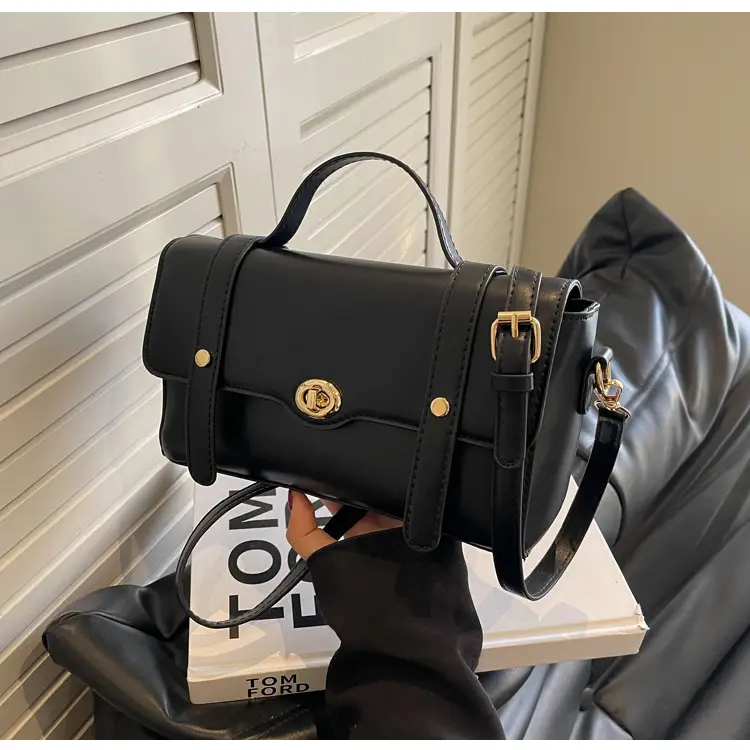 Women's Black Square Shoulder Bag 2026 New Trendy — feature 33