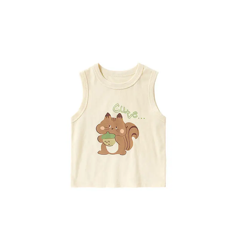 Baby Printed Sleeveless Vest Light Green Summer - Image 11