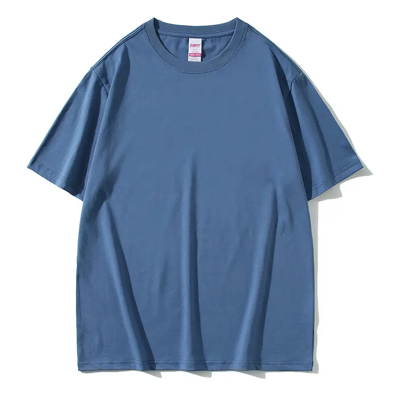 180g ABNT Cotton Loose Fit T-Shirt Blue - Image 19