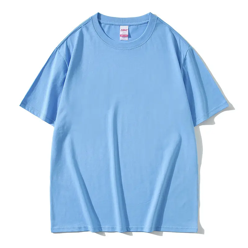 180g ABNT Cotton Loose Fit T-Shirt Blue - Image 10