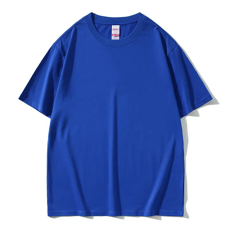 180g ABNT Cotton Loose Fit T-Shirt Blue - Image 7