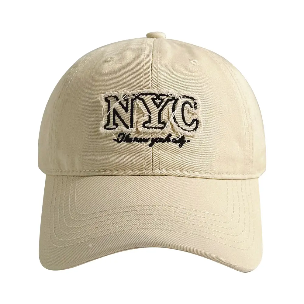 Washed Denim NYC Cap Women Men Sun Hat - Image 9