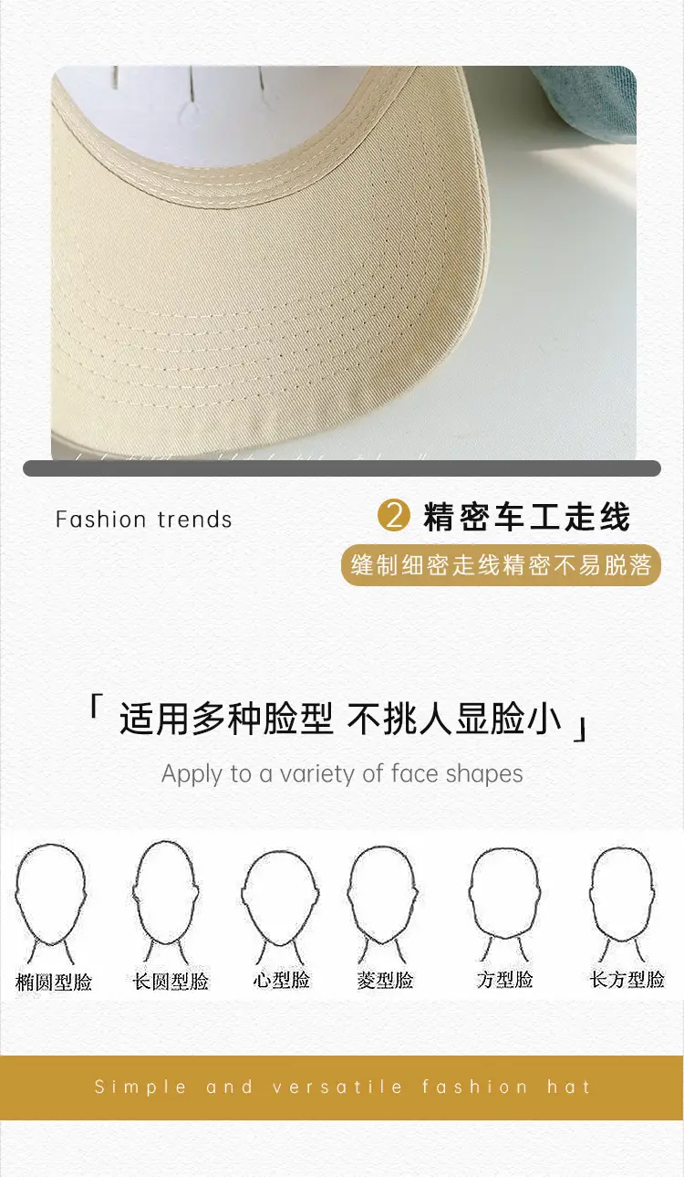 Washed Denim NYC Cap Women Men Sun Hat — feature 23