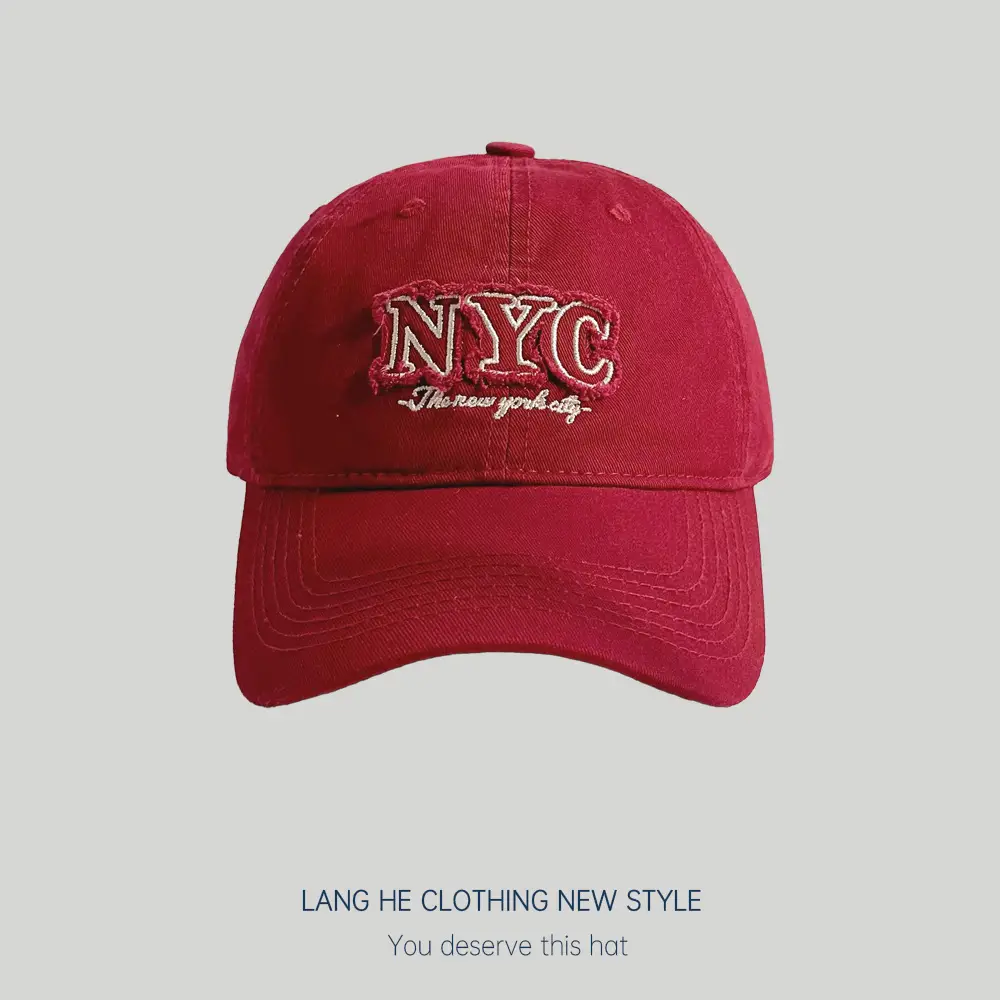 Washed Denim NYC Cap Women Men Sun Hat - Image 2