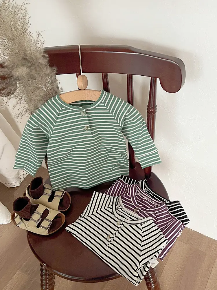 New Boys T-Shirt Striped Cotton 2024 - Image 6