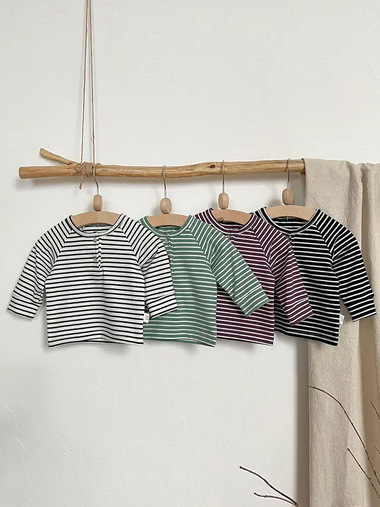 New Boys T-Shirt Striped Cotton 2024 - Image 7