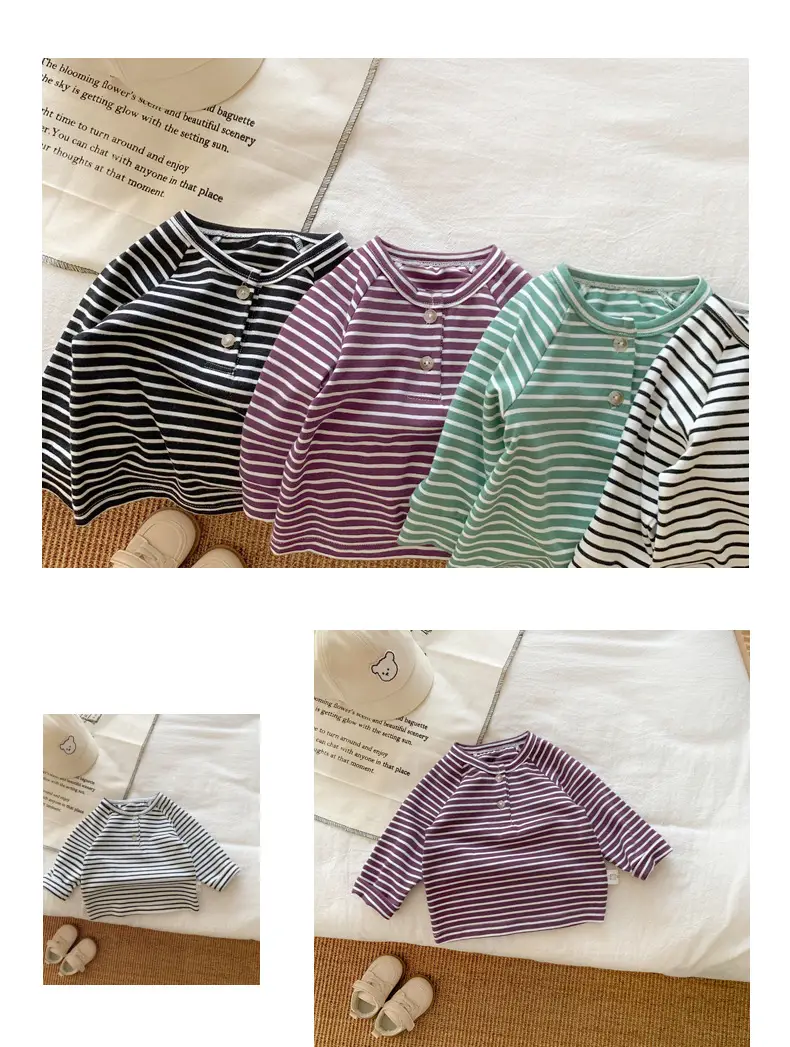 New Boys T-Shirt Striped Cotton 2024 — feature 8