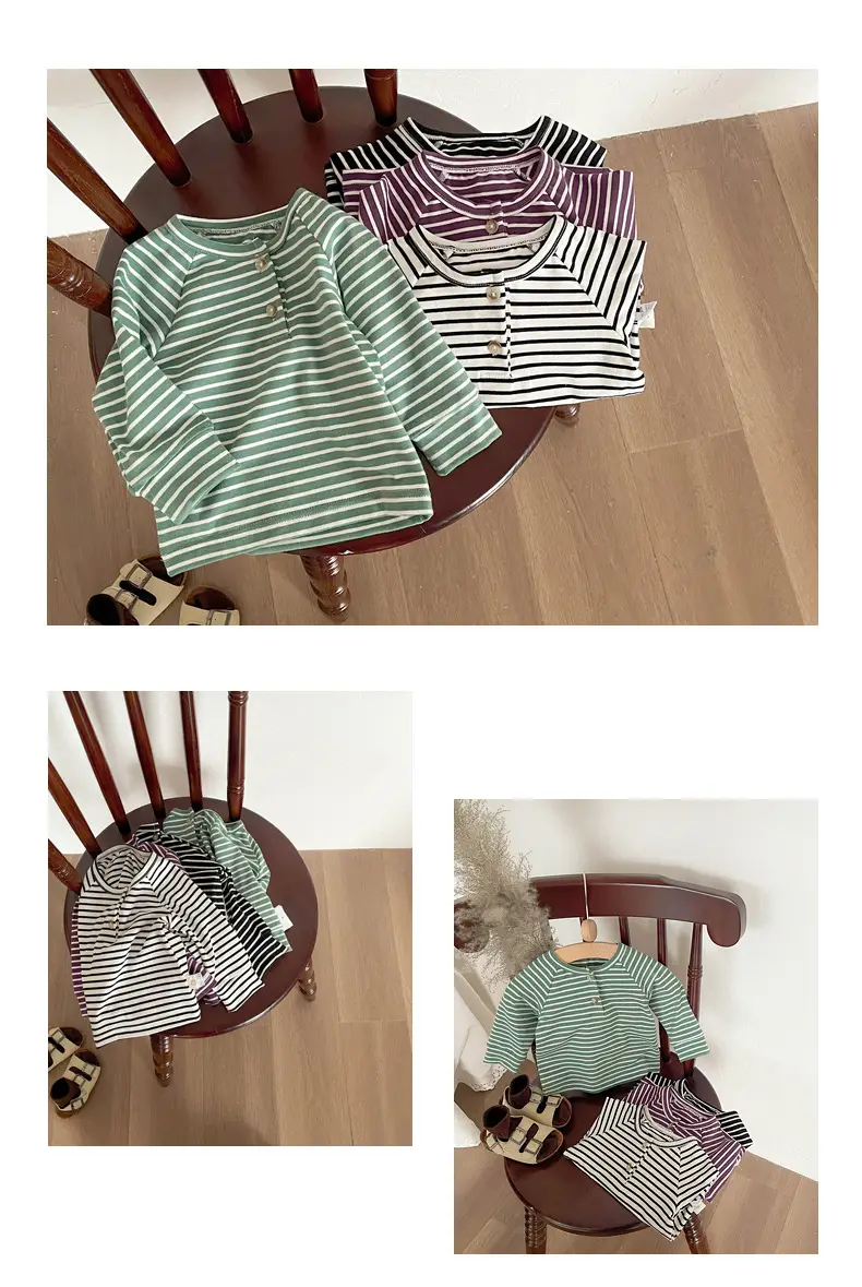New Boys T-Shirt Striped Cotton 2024 — feature 9