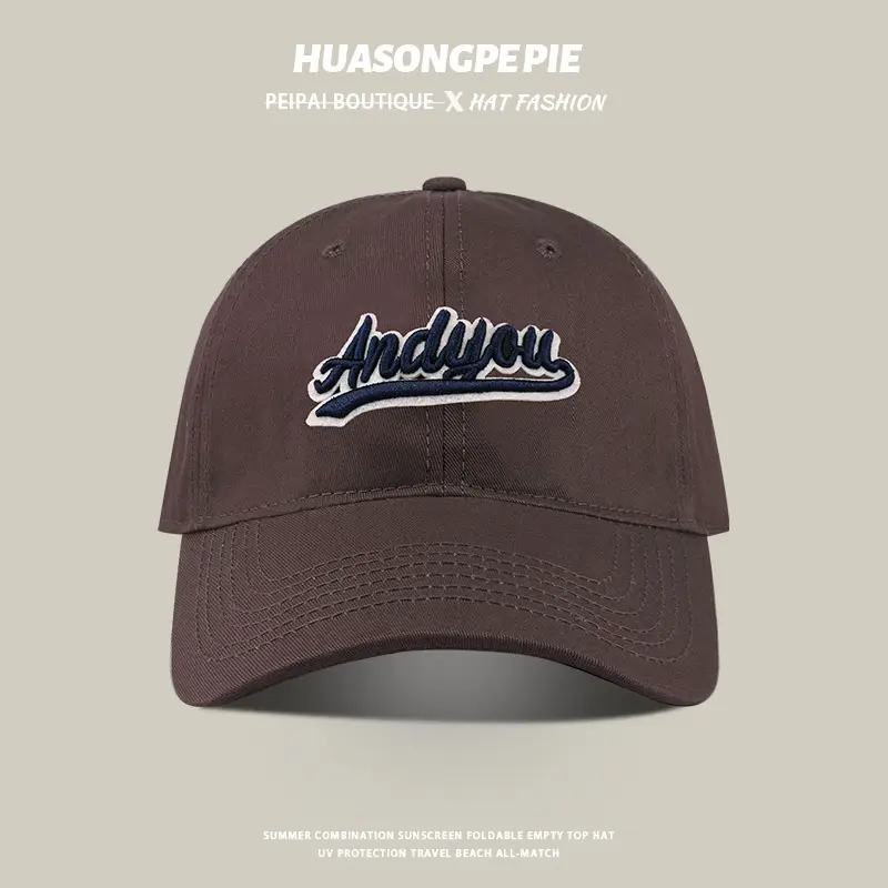 Black Big Head Baseball Cap with "HUAONGPIE" Embroidery - Image 11