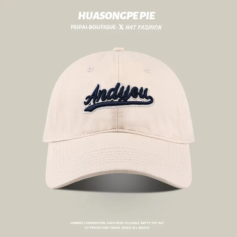 Black Big Head Baseball Cap with "HUAONGPIE" Embroidery - Image 3