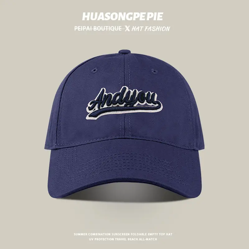 Black Big Head Baseball Cap with "HUAONGPIE" Embroidery - Image 9