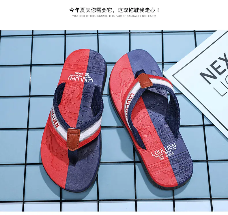 Summer plus size flip-flops men's outdoor flip-flops casual trendy non-slip personality fashion beach sandals — feature 9