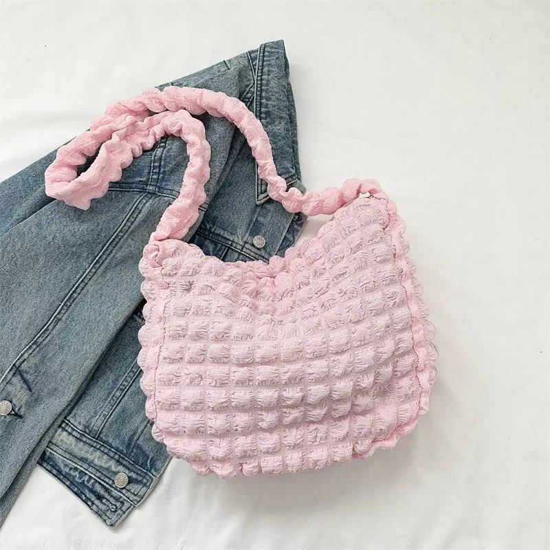 Pink Embroidered Shoulder Bag for Women 2026 - Image 5