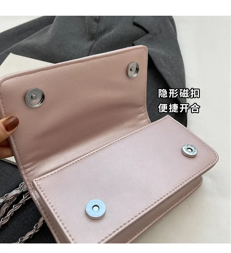 White Quilted Chain Shoulder Bag for Women — feature 6