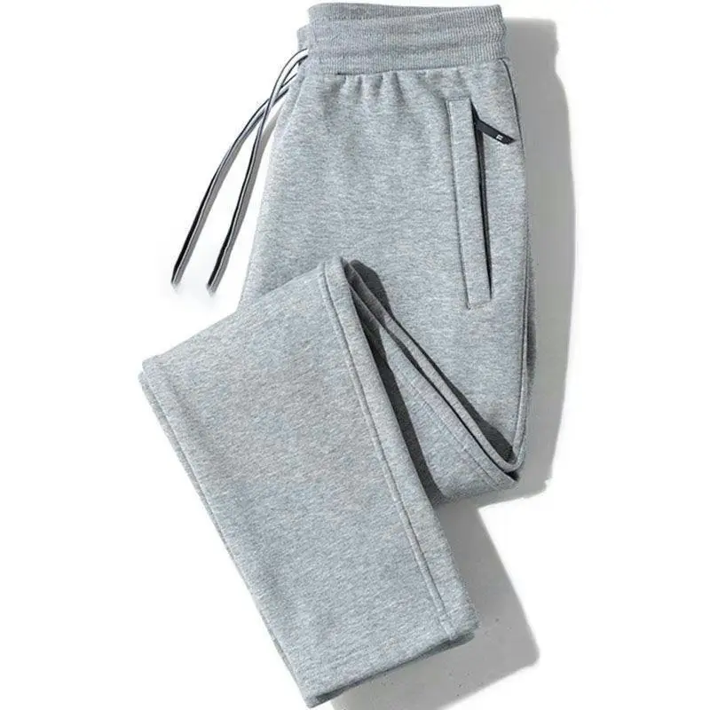 Men Grey Sweatpants Ankle Tied Spring Autumn Casual Pants - Image 38